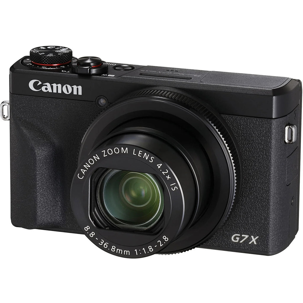 Canon PowerShot G7 X Mark III 20.1MP Compact Camera with 4K Video, 4.2x Optical Zoom, Tilting LCD Touchscreen & Wireless Sharing